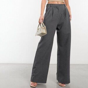 Abercrombie & Fitch Sloane Grey Tailored Wide Pants Short